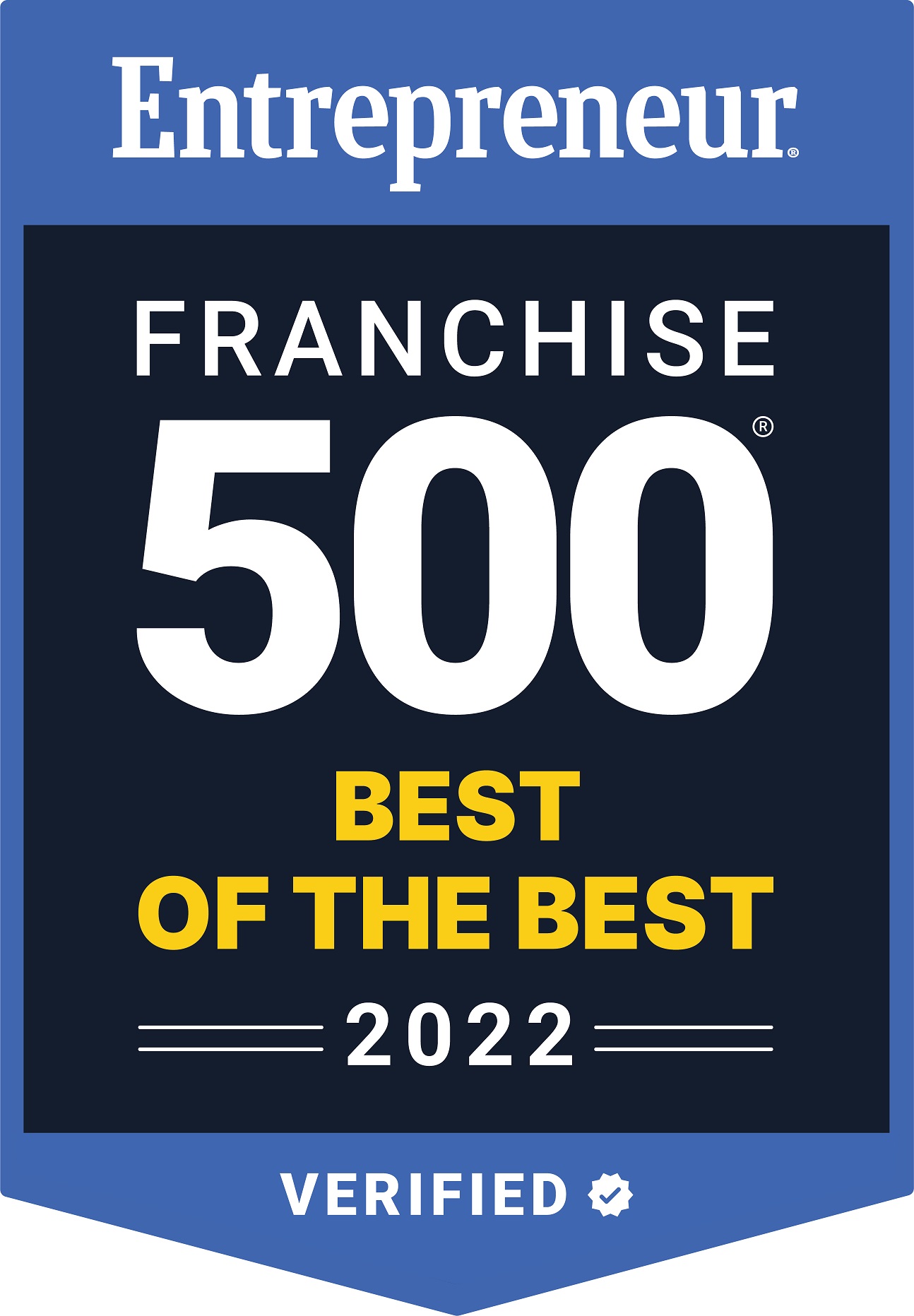 2022 Entrepreneur Magazine Franchisee 500 Best of the Best