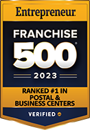2023 Entrepreneur Magazine Franchise 500 #1 Postal & Business Centers