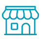 Blue store icon