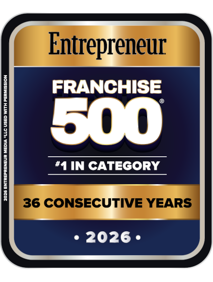 Entrepreneur Franchise 500 2026 Ranked #1 in category badge