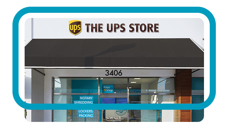 A The UPS Store building front