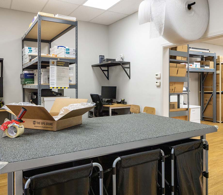 The inside of a The UPS Store franchise location
